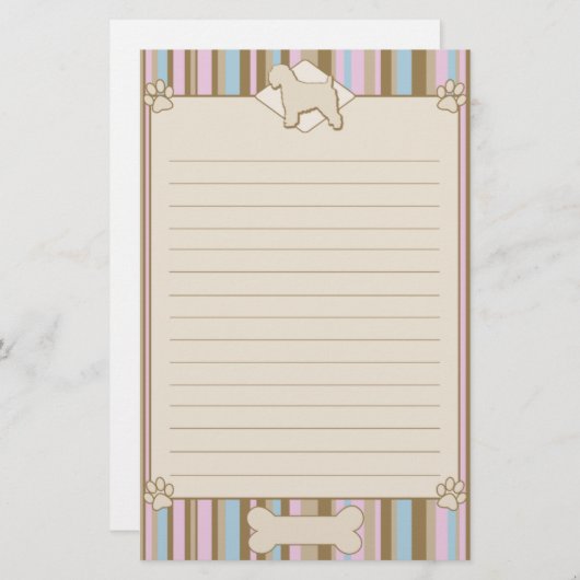 Gestreepte, zachte bekleed papier voor draagtaarte (Voorkant / Achterkant)