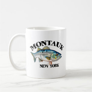 Gestreepte Zeebaars Montauk New York Surfcasting H Koffiemok