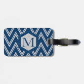 Gestreepte zeevarende bagagelabel (Achterkant horizontaal)