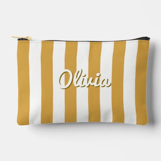 Gestreepte Zomer Zonsondergang Meisjesreis Make-up Etui (Voorkant)