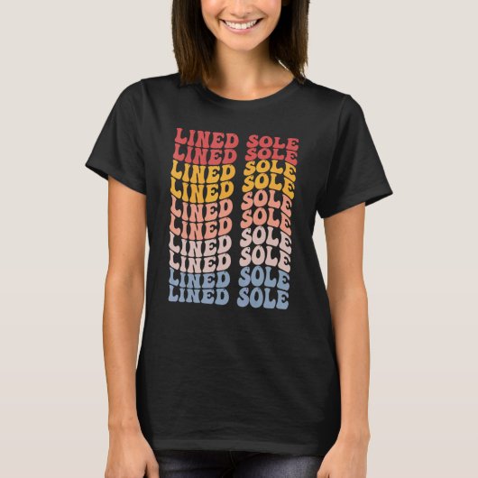 Gestreepte Zool Groovy Retro Vis T-shirt (Voorkant)