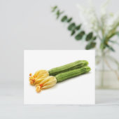 Gestreepte zucchini briefkaart (Staand voorkant)