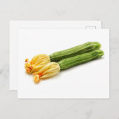 Gestreepte zucchini briefkaart (Voorkant / Achterkant)