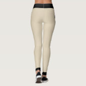 Gestreepte zwarte grijze Blauw (aangepast) Leggings (Achterkant)