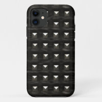 Gestreepte zwarte leder