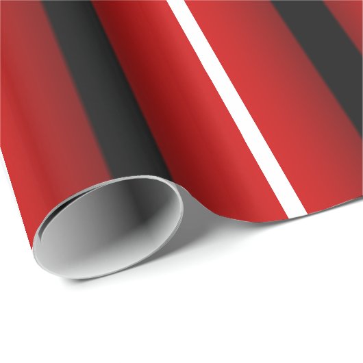 Gestreepte zwarte witte funky cadeaupapier (Rol Hoek)