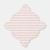 Gestreepte zwarte witte horizontale strepen chic bedankdoosjes (Uitgevouwen)