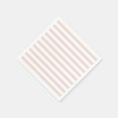 Gestreepte zwarte witte horizontale strepen chic servet (Hoek)