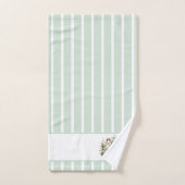 Gestreeptte Zwaan en Bloem Bad Handdoek (Handdoek)
