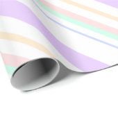 gestreiftes Linien Muster Striche Regenbogenfarben Cadeaupapier (Rol Hoek)