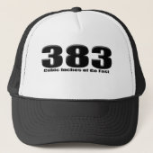 gestreken 383 trucker pet (Voorkant)