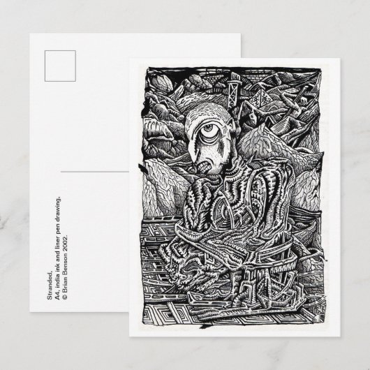 Gestrengeld Briefkaart (Voorkant / Achterkant)