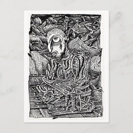 Gestrengeld Briefkaart (Voorkant)