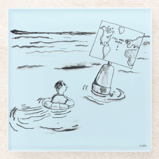 Gestrengeld Glazen Onderzetter (Voorkant)