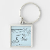 Gestrengeld Sleutelhanger (Voorkant)