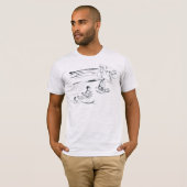 Gestrengeld T-shirt (Voorkant volledig)