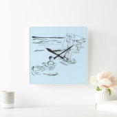 Gestrengeld Vierkante Klok (Huis)