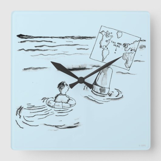 Gestrengeld Vierkante Klok (Voorkant)