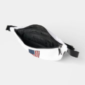 Gestressed Merica Vlag Patriottisch Vector T-shirt Heuptasje (Open)