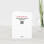 Gestresseerd OF Desserts, uw keuze Wenskaart Kaart (Achterkant)