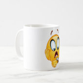 Gestresseerde Emoji Koffiemok (Voorkant links)