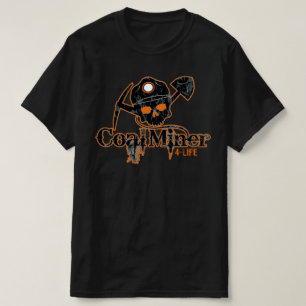 GESTRESSEERDE KOLENMIJNER SKELET T-SHIRT