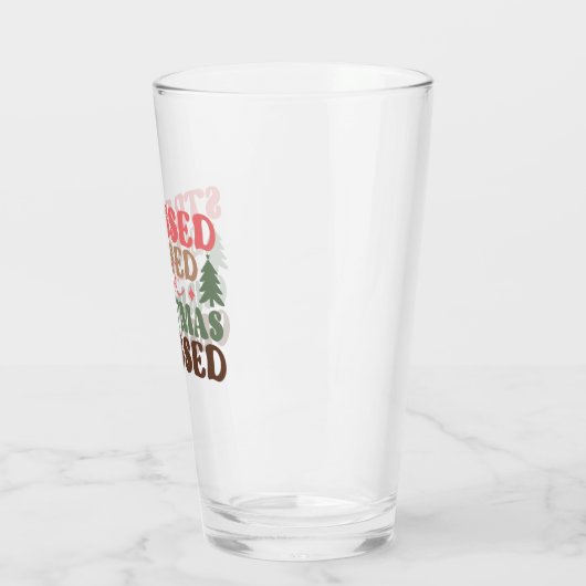 Gestresst, gezegend en geobsedeerd door Kerstmis Glas (Links)