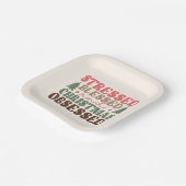 Gestresst, gezegend en geobsedeerd door Kerstmis Papieren Bordje (Gebogen)