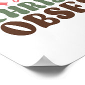 Gestresst, gezegend en geobsedeerd door Kerstmis Poster (Hoek)