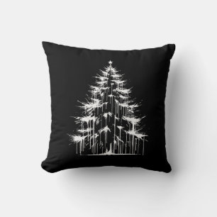 Gestresste Druppelende Gotische Chic Witte Kerstbo Kussen
