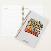 Gestresste, gezegende en koffie geobsedeerde plann planner (Display)