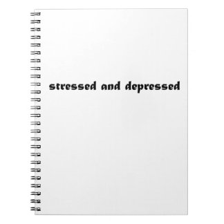 gestrest en depressief notitieboek