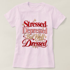 Gestrest Gedeprimeerd Maar Goed Gekleed T-Shirt Gr