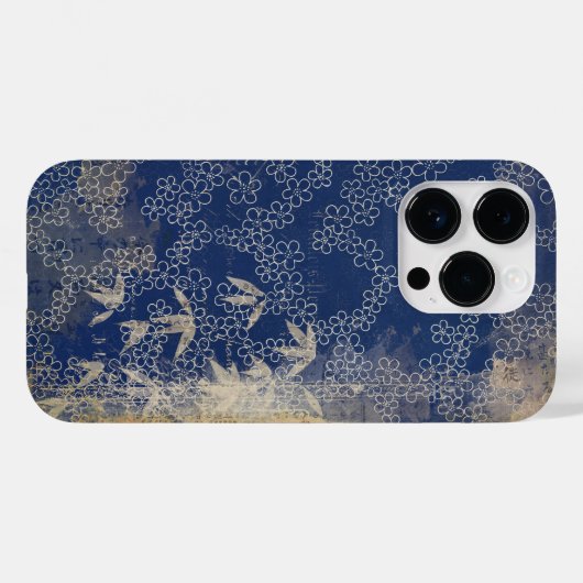  gestrest Japans papier bamboe en bladeren Case-Mate iPhone Case (Achterkant (horizontaal))