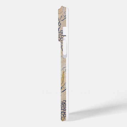 gestreste japans chrysant bloemen Case-Mate iPhone case (Achterkant / Links)