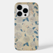 gestreste japanse bloemen en bladeren Case-Mate iPhone case (Achterkant)