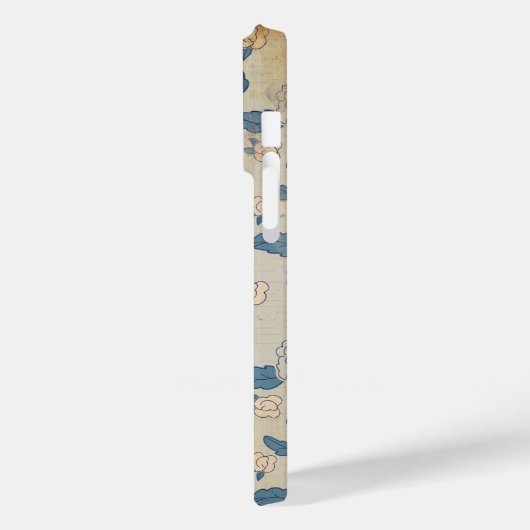  gestreste japanse bloemen en bladeren Case-Mate iPhone case (Achterkant / Links)