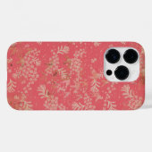 gestreste japanse bloemen en bladeren Case-Mate iPhone case (Achterkant (horizontaal))