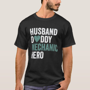 Gestreste monteur  Echtgenoot Papa monteur Held T-shirt