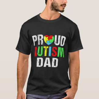 Gestreste Trots Autisme Vader Hij Familie T-shirt