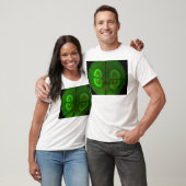 Gestrimeerd kikkerei t-shirt (Unisex)