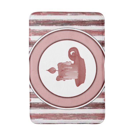 gestript badkamerbadkuip badmat (Voorkant Verticaal)