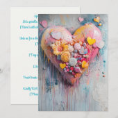 Gestrooid met Liefde Nodig uit | Lieve Stippen Kaart (Voorkant / Achterkant)