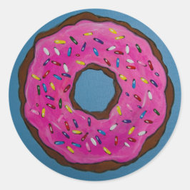 Gestrooid met Liefde Ronde Sticker