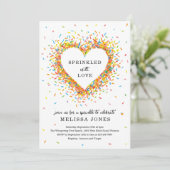 Gestrooid met liefde uitnodiging (Staand voorkant)