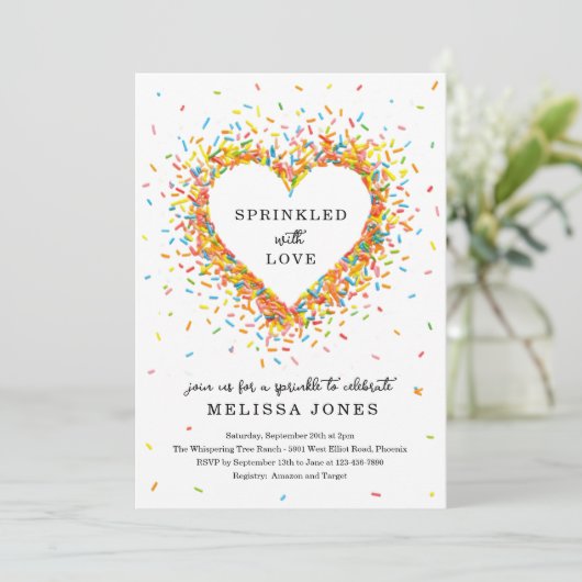 Gestrooid met liefde uitnodiging (Staand voorkant)