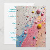 Gestrooid met Liefde Uitnodiging | Confetti Snoepj (Voorkant / Achterkant)