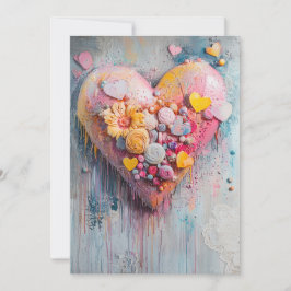 Gestrooid met liefde uitnodiging | Zoete stippen