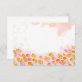 Gestrooide Bloemblaadjes Achtergrond Kaart (Voorkant / Achterkant)