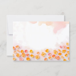 Gestrooide Bloemblaadjes Achtergrond Kaart